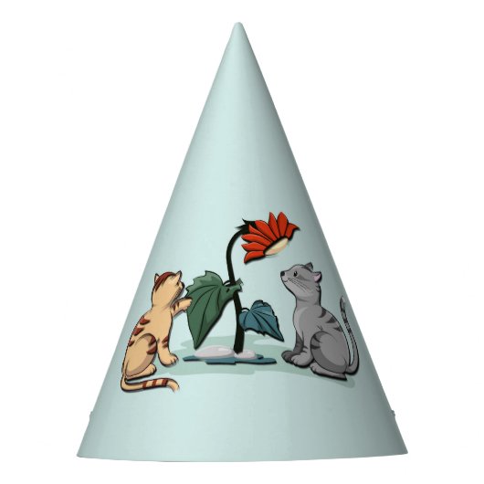 Kittens Summer Delight Blume Game Partyhütchen (Vorderseite)