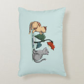 Kittens Summer Delight Seafoam Green Dekokissen (Vorderseite(Vertikal))