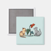 Kittens Summer Delight Seafoam Green Magnet (Vorderseite/Rückseite)