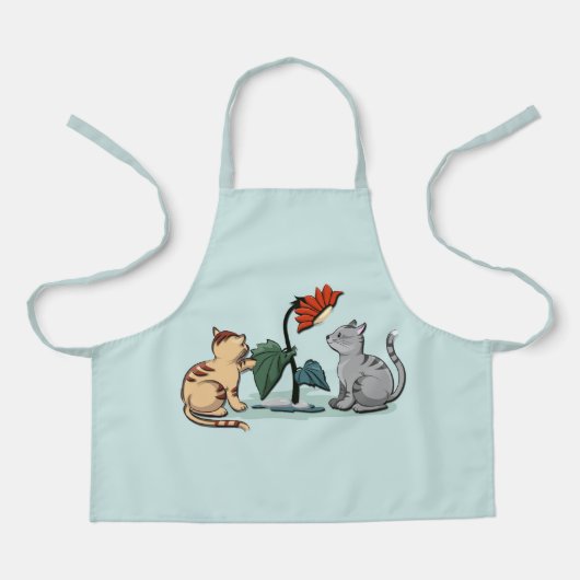 Kittens Summer Delight Seafoam Green Schürze (Vorderseite)