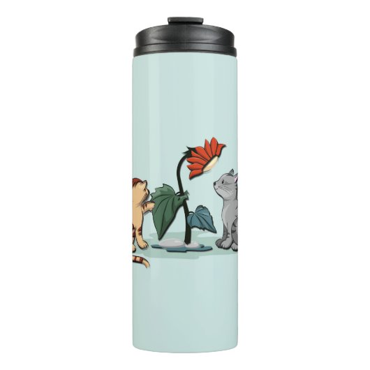 Kittens Summer Delight Seafoam Green Thermosbecher (Vorderseite)