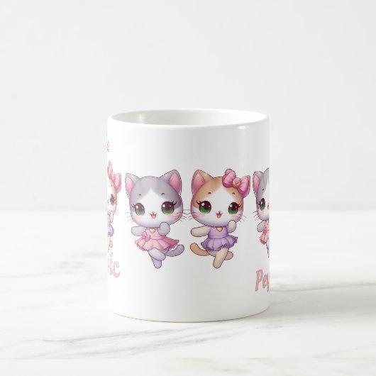 Kittens Tanzen Kaffeetasse (Mittel)