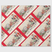 Kittens und Santa Cat, Louis Wain Geschenkpapier (Flach)