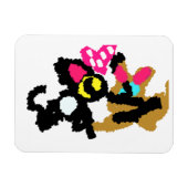 Kittens Valentine Magnet (Horizontal)