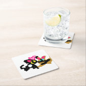 Kittens Valentine Rechteckiger Pappuntersetzer (Vor Ort)