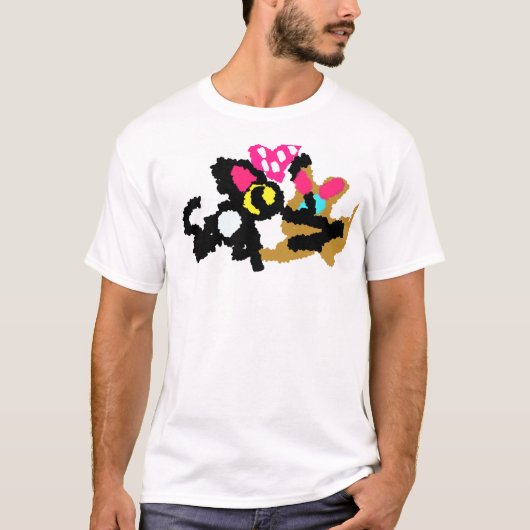 Kittens Valentine T-Shirt (Vorderseite)