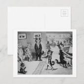 Kittens Violinist, Louis Wain Postkarte (Vorne/Hinten)