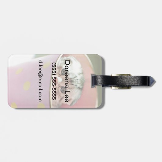 Kittenversteck Gepäckanhänger (Rückseite horizontal)