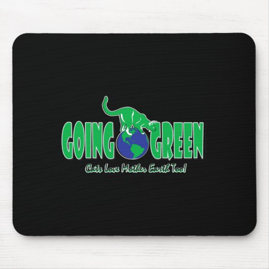 Kitties Going Green T-Shirt  Mousepad (Vorne)