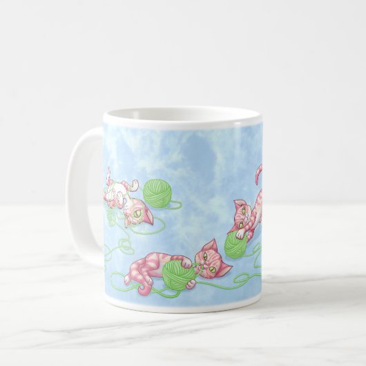 Kittipurra Rosa Kaffeetasse (Vorderseite Links)