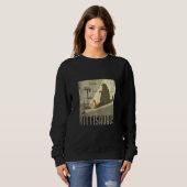 Kittisaurus Kitty and Dinosaur T Rex Shadow Cat Sweatshirt (Vorne ganz)