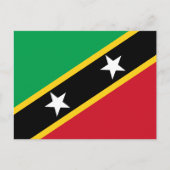 Kittitian / Nevisian Flag, Saint Kitts und Nevis Postkarte (Vorderseite)