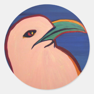 Kittiwakeaufkleber Runder Aufkleber