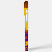 KITTKATZE, KITTEN GELBE BLAUE ROSE Gem Monogramm Case-Mate iPhone Hülle (Rückseite / Links)