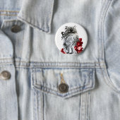 KITTKATZE, KÜCHE MIT ROTE ROSEN BUTTON (Beispiel)