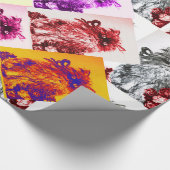 KITTKATZE /KÜCHE MIT ROTE ROSEN GESCHENKPAPIER (Ecke)