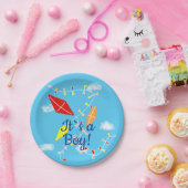 Kitts in Sky Es ist ein Baby Shower Party Pappteller (Party)