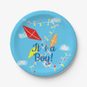 Kitts in Sky Es ist ein Baby Shower Party Pappteller (Vorderseite)