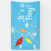 Kitts in Sky Es ist eine Baby-Dusche Banner (Vertikal)