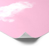 Kitts in Sky Pink Es ist eine Girl Baby Dusche Poster (Ecke)