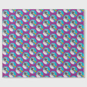 Kitts Spits Up Rainbow Geschenkpapier (Flach)