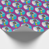Kitts Spits Up Rainbow Geschenkpapier (Ecke)