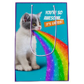 Kitts Spits Up Rainbow Mittlere Geschenktüte (Rückseite)