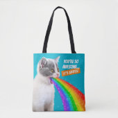 Kitts Spits Up Rainbow Tasche (Vorderseite)