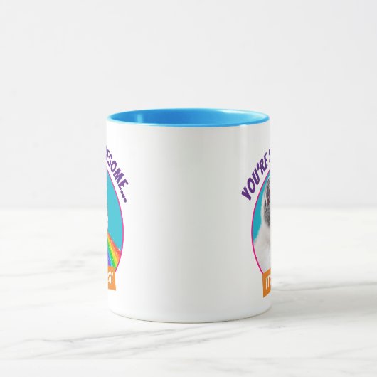 Kitts Spits Up Rainbow Tasse (Zentrum)