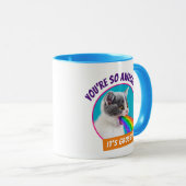 Kitts Spits Up Rainbow Tasse (VorderseiteRechts)