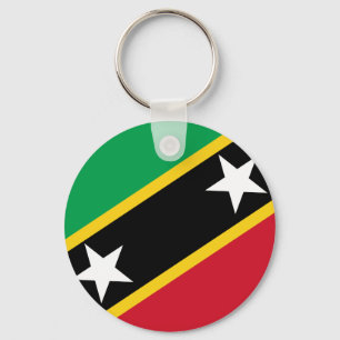 Kitts- und Nevis-Flagge Schlüsselanhänger