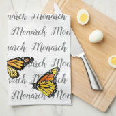 Kittuchhandtuch Monarch Script/Butterfett Geschirrtuch (Viertel Falte)
