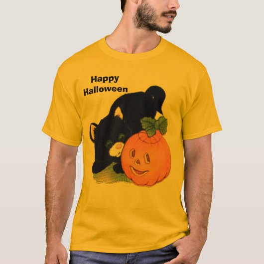 Kitty1, HappyHalloween T-Shirt (Vorderseite)