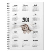 Kitty 2026 Kalender Notizblock (Vorderseite)