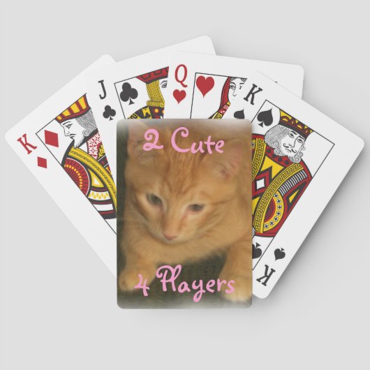 Kitty "2 Niedlich 4 Players" Spielkarten (Rückseite)