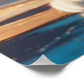 *~* Kitty 5:4 Feline Kitten Cat Black Tuxedo Poster (Ecke)