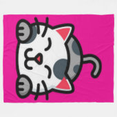 Kitty 60x80 Fleece Blanket (Vorderseite (Horizontal))