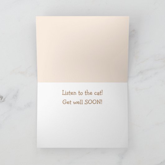 Kitty Advisor Inspirational Get Well Karte (Innenseite)
