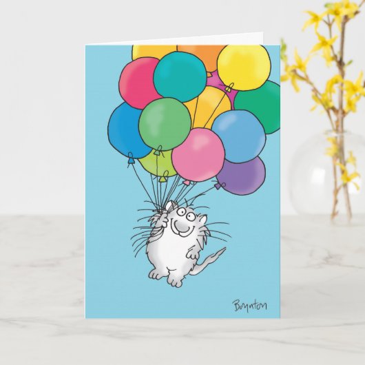 KITTY ALOFT Geburtstag Karte (Gelbe Blume)