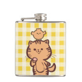 Kitty and Little Chicken Flachmann (Vorderseite)