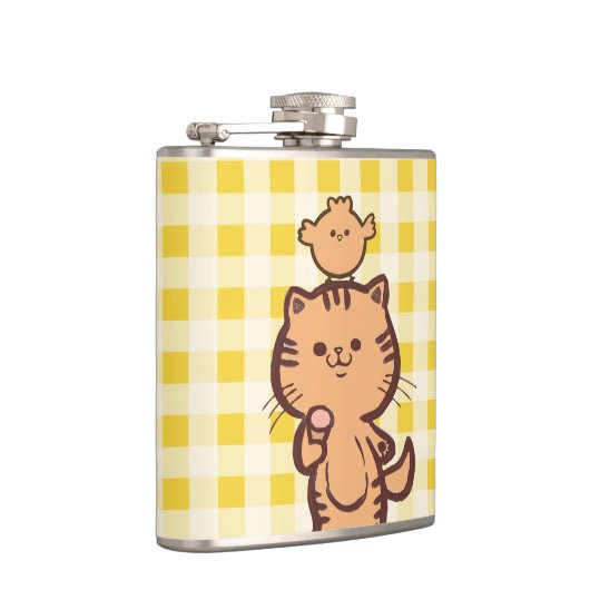 Kitty and Little Chicken Flachmann (Rechts)