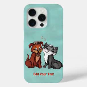 Kitty and Puppy , bearbeiten Sie Ihren Text Case-Mate iPhone Hülle