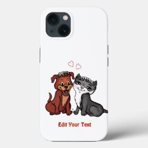 Kitty and Puppy , bearbeiten Sie Ihren Text Case-Mate iPhone Hülle