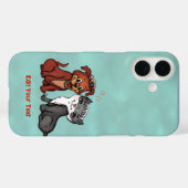 Kitty and Puppy , bearbeiten Sie Ihren Text Case-Mate iPhone Hülle (Rückseite (Horizontal))