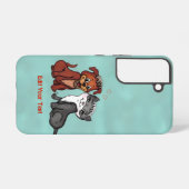 Kitty and Puppy , bearbeiten Sie Ihren Text Samsung Galaxy Hülle (Rückseite (Horizontal))