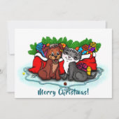 Kitty and Puppy , Happy XMas (Vorderseite)