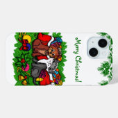 Kitty and Puppy , Happy XMas Case-Mate iPhone Hülle (Rückseite (Horizontal))