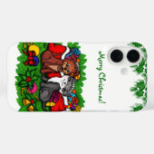 Kitty and Puppy , Happy XMas Case-Mate iPhone Hülle (Rückseite (Horizontal))
