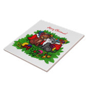 Kitty and Puppy , Happy XMas Fliese (Seite)