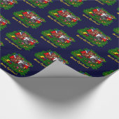 Kitty and Puppy , Happy XMas Geschenkpapier (Ecke)